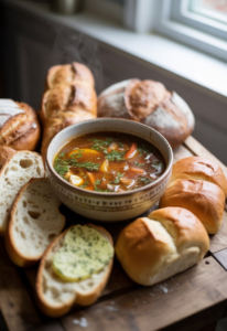 Best bread pairings served with slow cooker soups, including crusty loaves and soft rolls