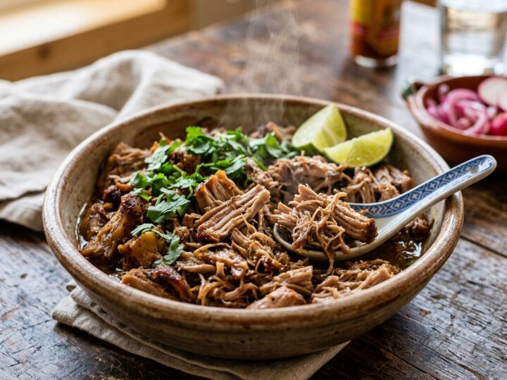 Slow Cooker Pork Carnitas Mexican Pulled Pork